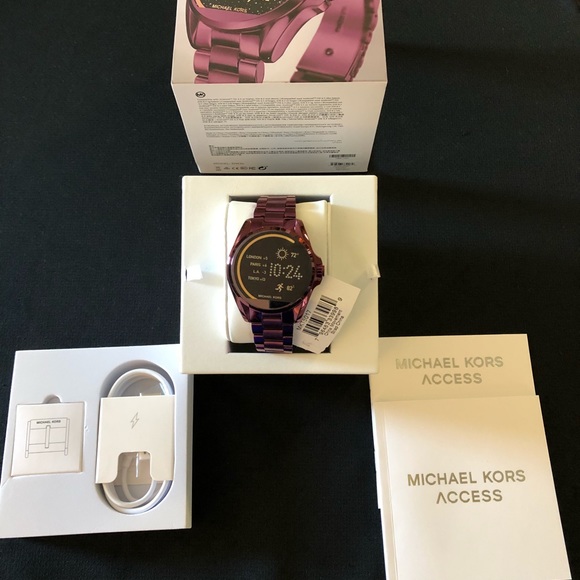 💜Michael Kors Access Bradshaw Smartwatch Purple💜 - Picture 6 of 6